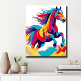 Painting by Numbers Colorful Horse